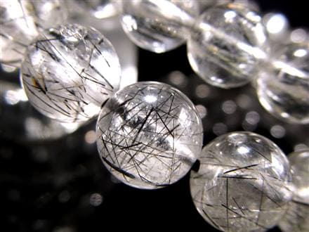 ブラックルチルクォーツ ブレスレット 黒針 ブラックトルマリン ルチルレイテッドクォーツ