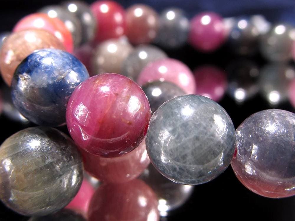 コランダム トルマリン サファイア ブレスレット ルビー 宝石