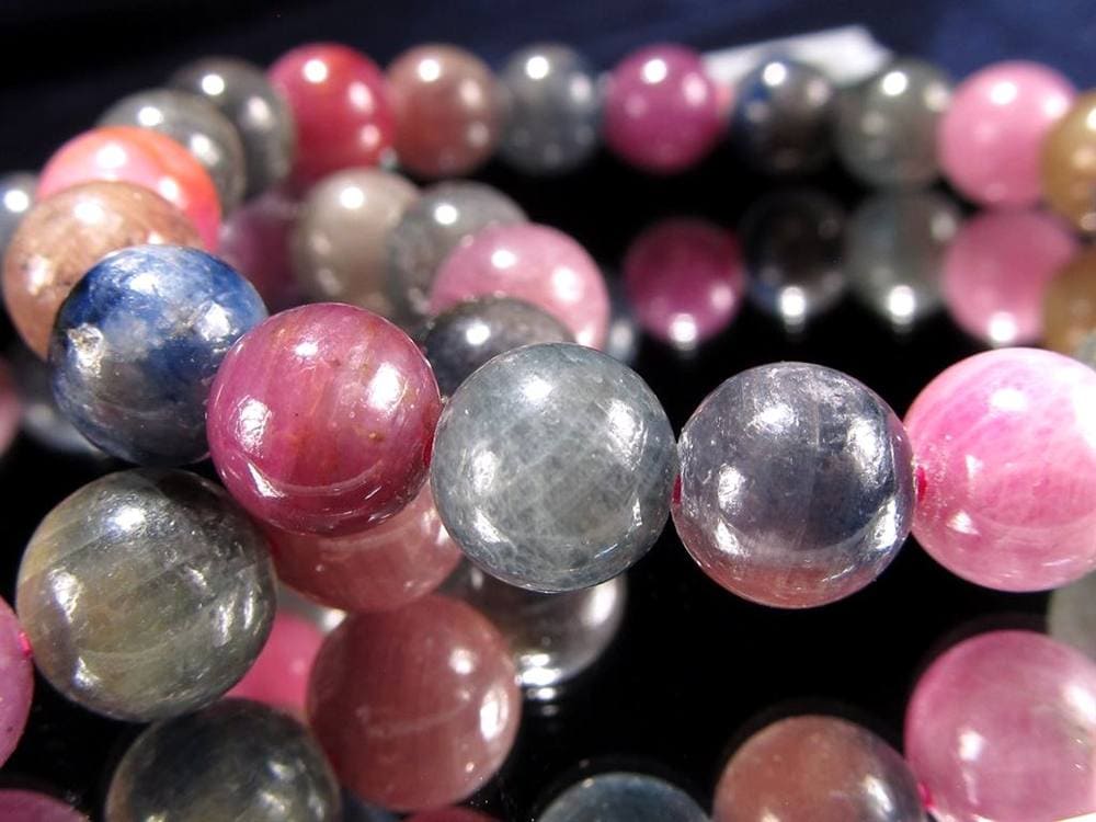 コランダム トルマリン サファイア ブレスレット ルビー 宝石