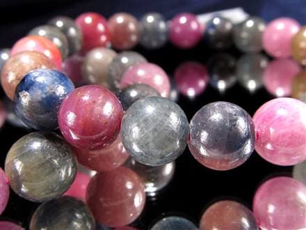 コランダム トルマリン サファイア ブレスレット ルビー 宝石