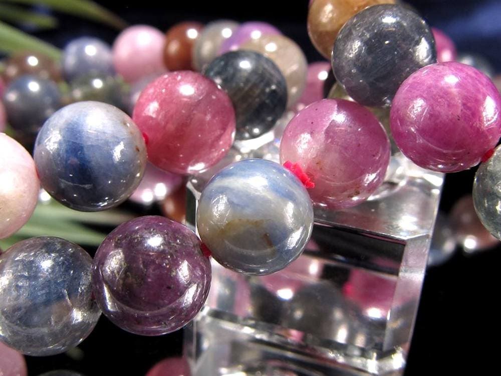 コランダム トルマリン サファイア ブレスレット ルビー 宝石