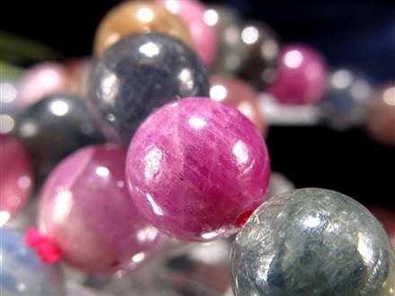 コランダム トルマリン サファイア ブレスレット ルビー 宝石