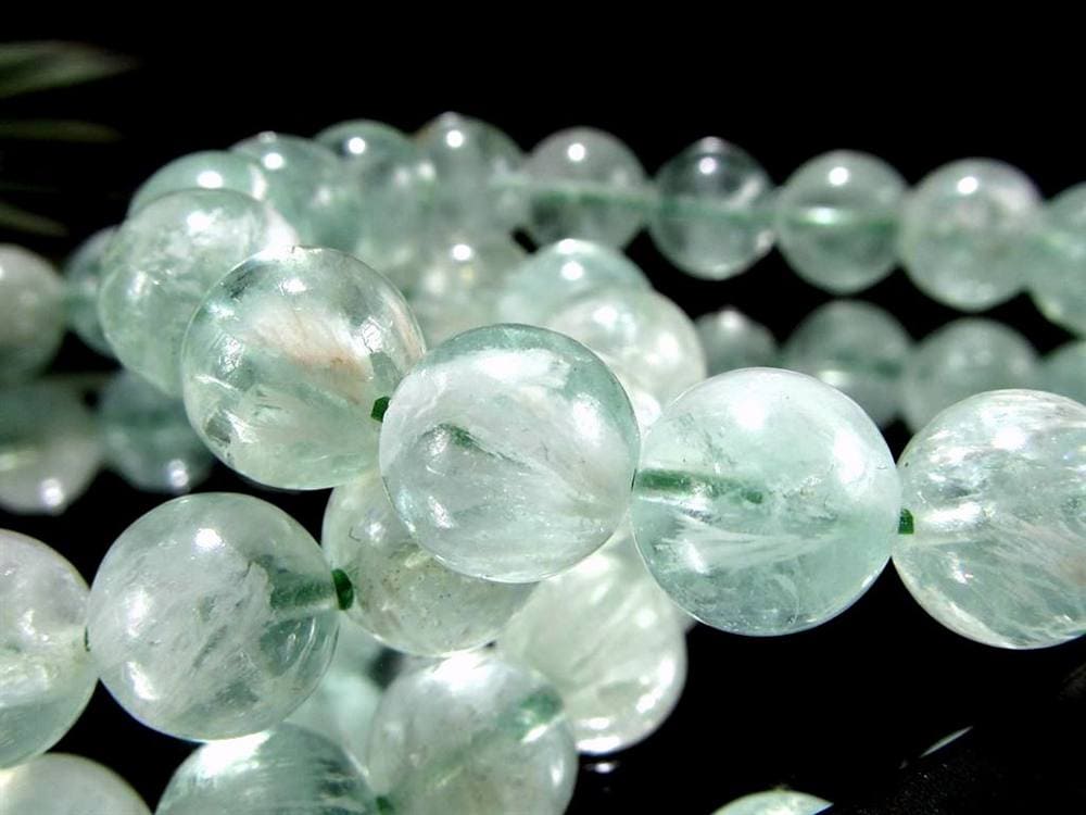 フローライトブレスレット エンジェルフェザーインフローライト 蛍石 天才の石 天然石