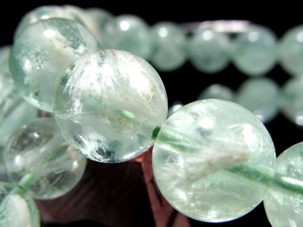 フローライトブレスレット エンジェルフェザーインフローライト 蛍石 天才の石 天然石