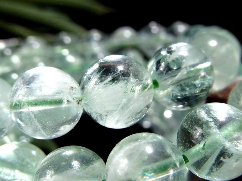 フローライトブレスレット エンジェルフェザーインフローライト 蛍石 天才の石 天然石