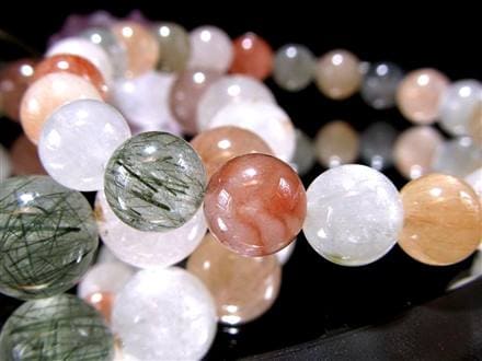 サゲニティッククォーツ ブレスレット キャッツアイ ルチルクォーツ ラビットヘア