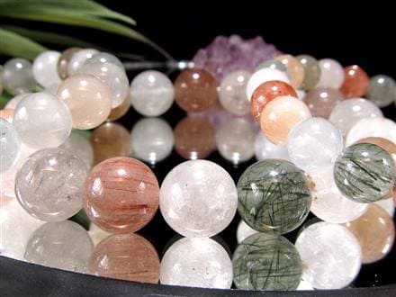 サゲニティッククォーツ ブレスレット キャッツアイ ルチルクォーツ ラビットヘア