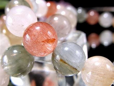 サゲニティッククォーツ ブレスレット キャッツアイ ルチルクォーツ ラビットヘア