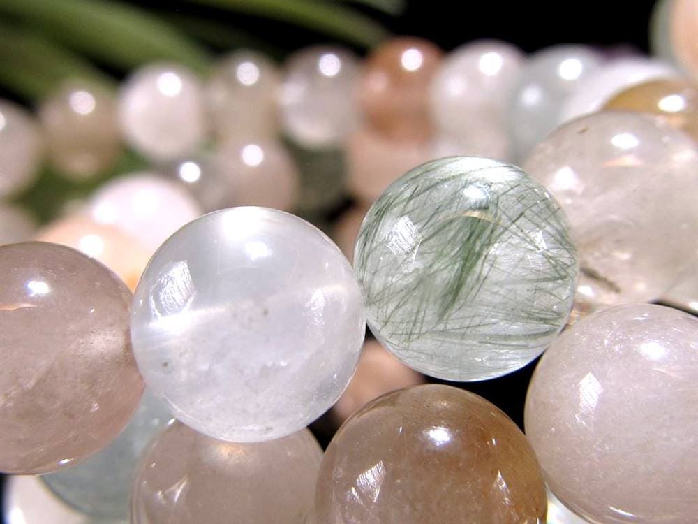 サゲニティッククォーツ ブレスレット キャッツアイ ルチルクォーツ ラビットヘア