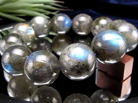 ラブラドライト 曹灰長石 ブレスレット シラー ラブラドレッセンス