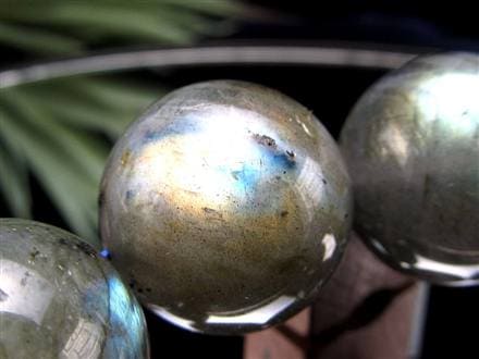 ラブラドライト 曹灰長石 ブレスレット シラー ラブラドレッセンス