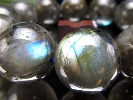 ラブラドライト 曹灰長石 ブレスレット シラー ラブラドレッセンス