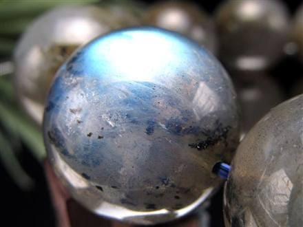 ラブラドライト 曹灰長石 ブレスレット シラー ラブラドレッセンス