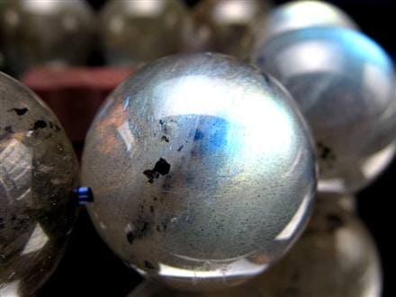 ラブラドライト 曹灰長石 ブレスレット シラー ラブラドレッセンス