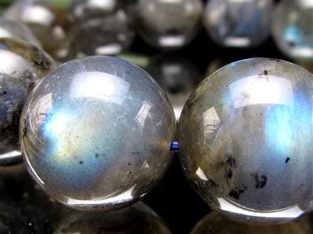 ラブラドライト 曹灰長石 ブレスレット シラー ラブラドレッセンス