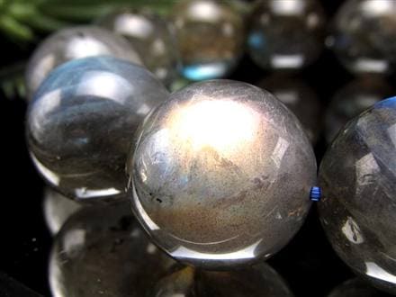 ラブラドライト 曹灰長石 ブレスレット シラー ラブラドレッセンス