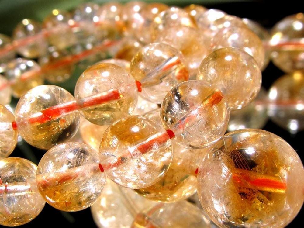 シトリン ファントム 幻影黄水晶 ブレスレット ブラジル産