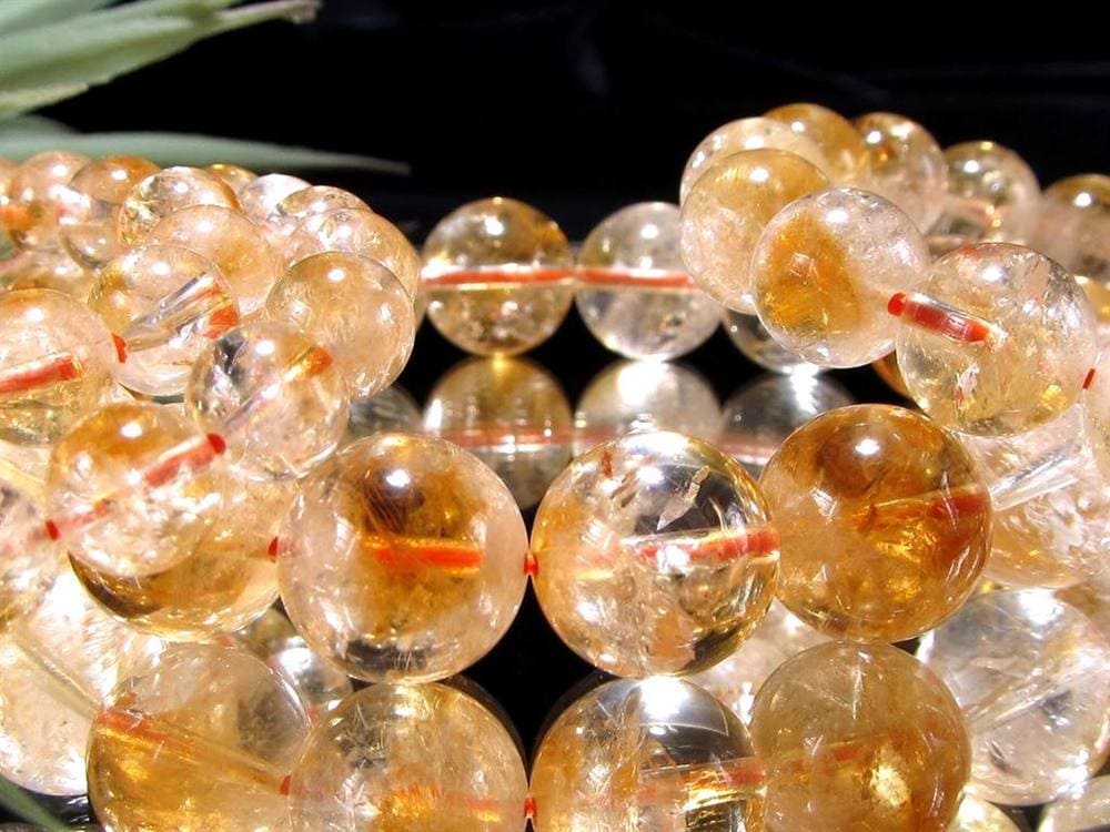 シトリン ファントム 幻影黄水晶 ブレスレット ブラジル産