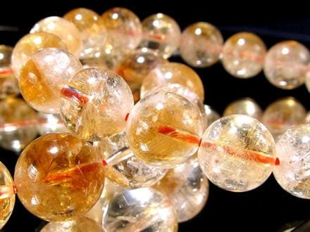 シトリン ファントム 幻影黄水晶 ブレスレット ブラジル産