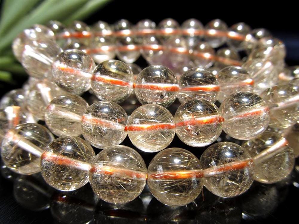 ゴールドルチルクォーツ ブレスレット ゴールドルチル ルチルレイテッドクォーツ 金針水晶
