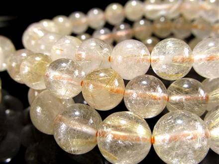 ルチルクォーツ ブレスレット ゴールド 金針水晶 金紅石