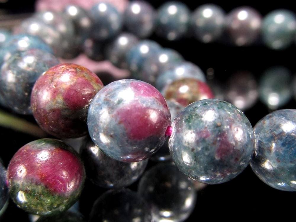 ルビーインフックサイト ブレスレット ゾイサイト マイカ 天然石