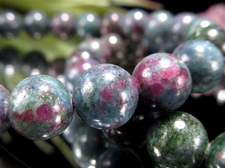 ルビーインフックサイト ブレスレット ゾイサイト マイカ 天然石