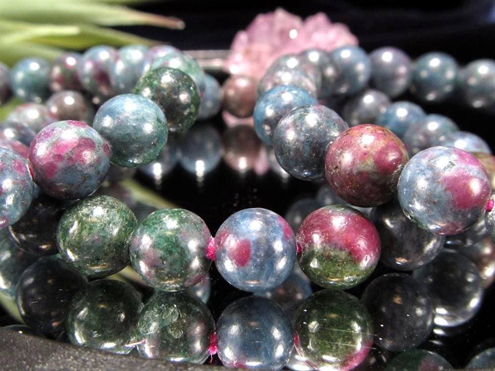 ルビーインフックサイト ブレスレット ゾイサイト マイカ 天然石