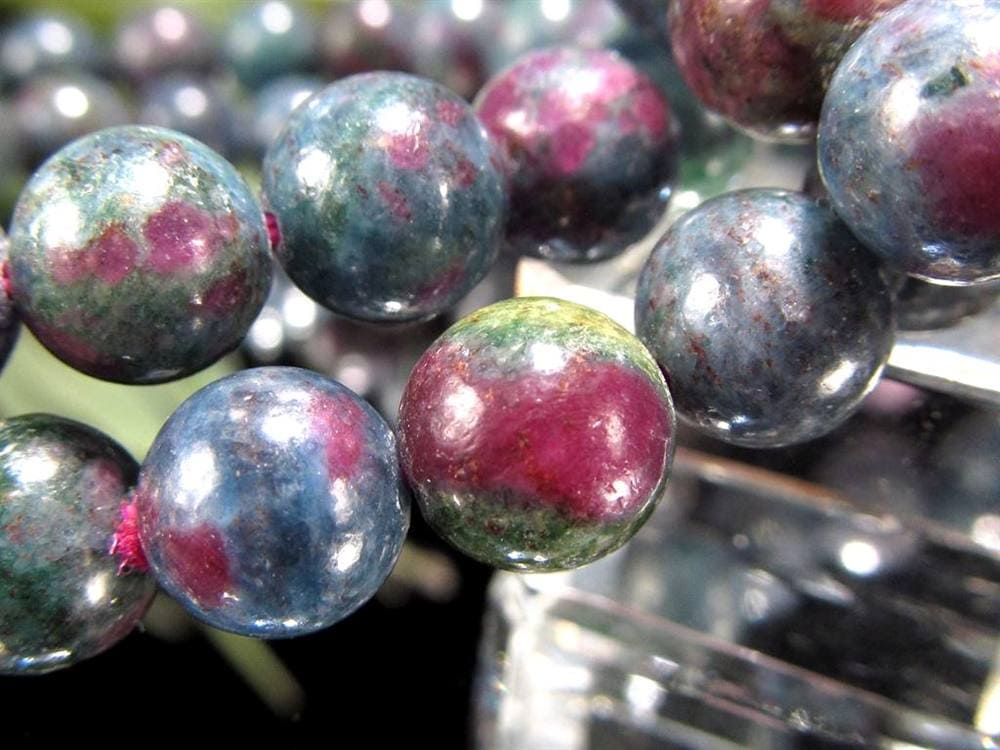 ルビーインフックサイト ブレスレット ゾイサイト マイカ 天然石