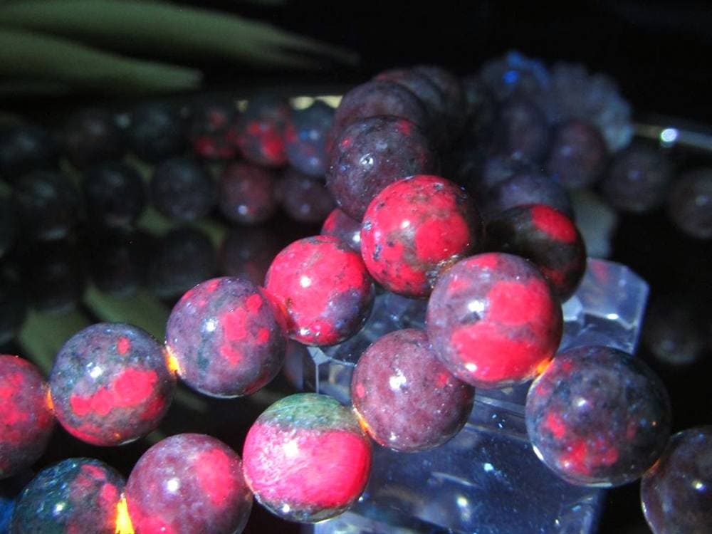 ルビーインフックサイト ブレスレット ゾイサイト マイカ 天然石