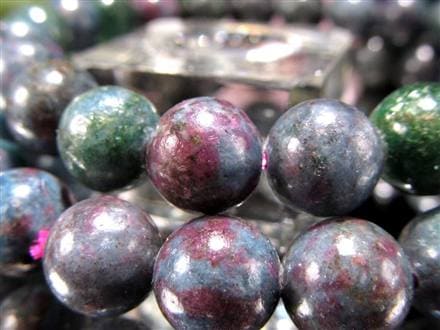 ルビーインフックサイト ブレスレット ゾイサイト マイカ 天然石