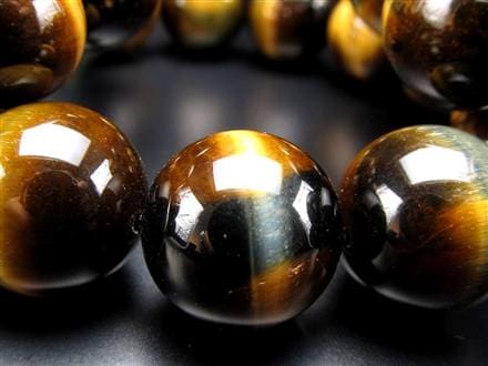 ツートンタイガーアイ 虎目石 ブレスレット ゴールデンタイガーアイ ブルータイガーアイ