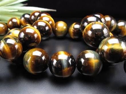 ツートンタイガーアイ 虎目石 ブレスレット ゴールデンタイガーアイ ブルータイガーアイ