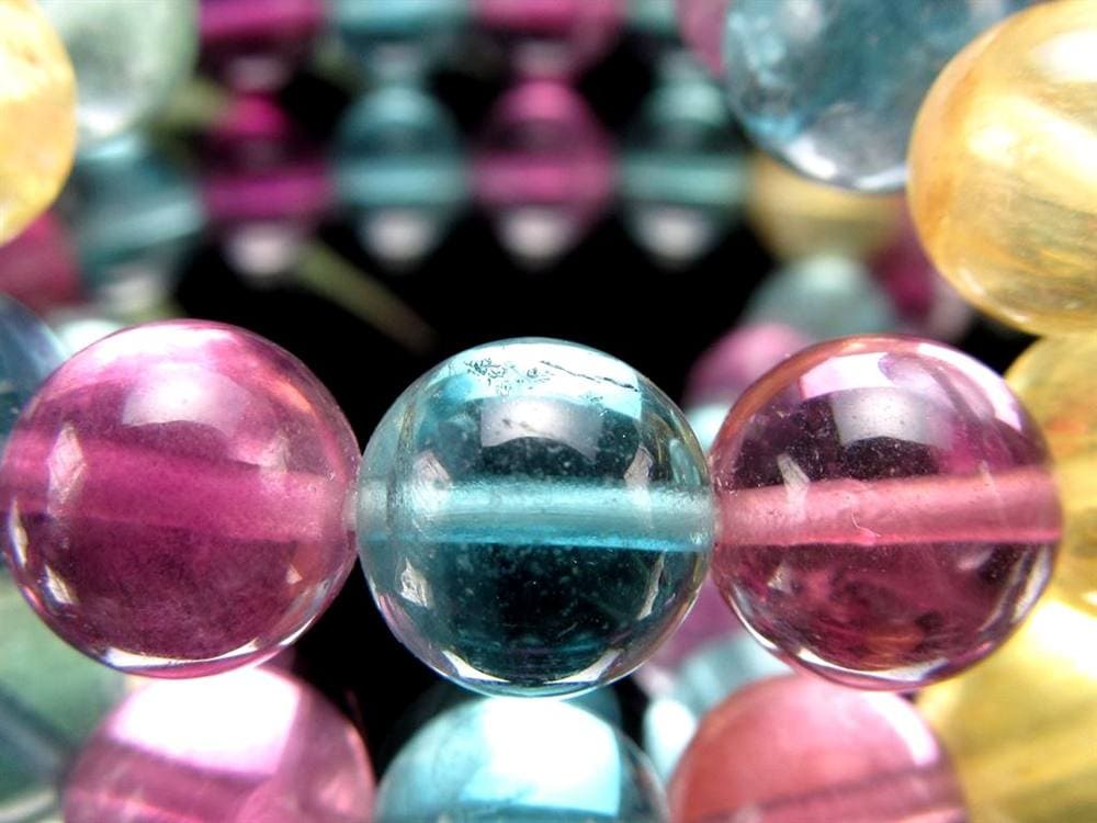 キャンディーフローライト 蛍石 ブレスレット アメリカ産 天才の石