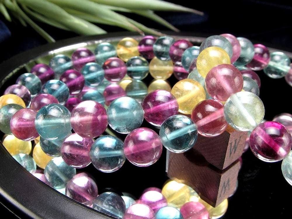 キャンディーフローライト 蛍石 ブレスレット アメリカ産 天才の石