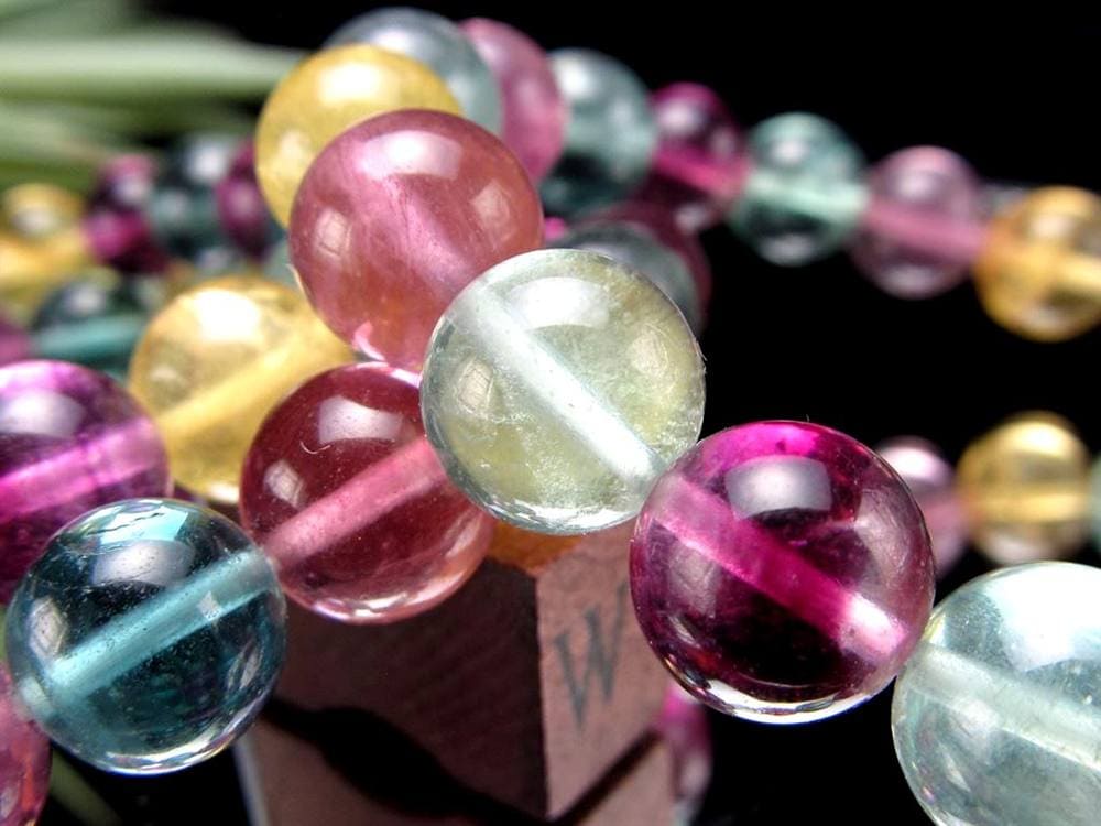 キャンディーフローライト 蛍石 ブレスレット アメリカ産 天才の石