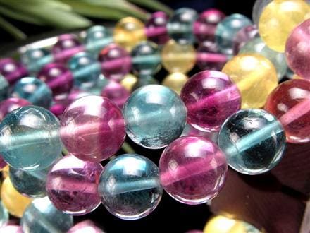 キャンディーフローライト 蛍石 ブレスレット アメリカ産 天才の石