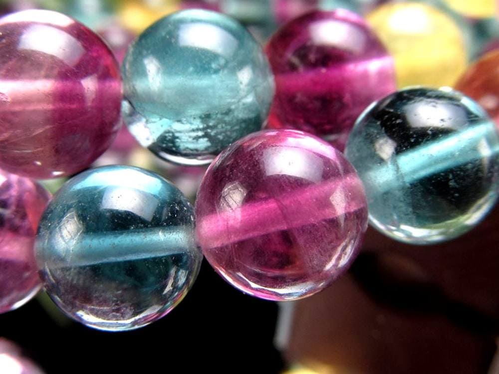 キャンディーフローライト 蛍石 ブレスレット アメリカ産 天才の石