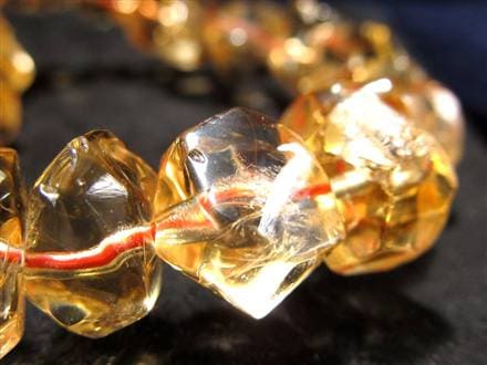 シトリン 黄水晶 ランダムカット ブレスレット 11月誕生石