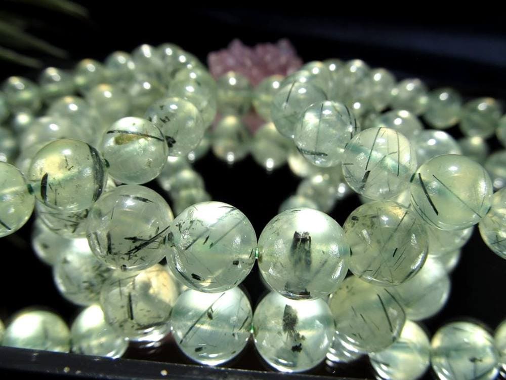 プレナイト ぶどう石 ブレスレット グリーン ヒーリング