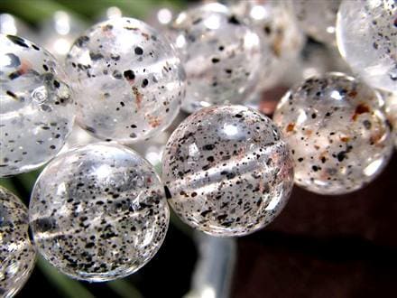 黒雲母 ガーネットインクォーツ バイオタイトインクォーツ ガーネット ブレスレット