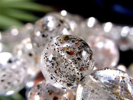 黒雲母 ガーネットインクォーツ バイオタイトインクォーツ ガーネット ブレスレット