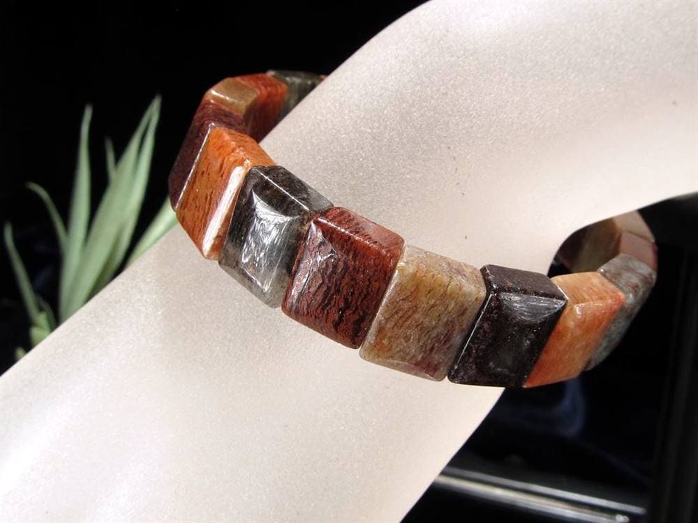 ガーデンクォーツ バングルブレスレット 庭園水晶 パワーストーン 天然石