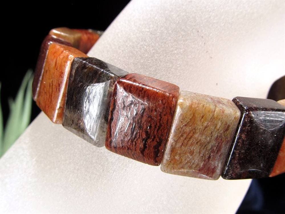 ガーデンクォーツ バングルブレスレット 庭園水晶 パワーストーン 天然石