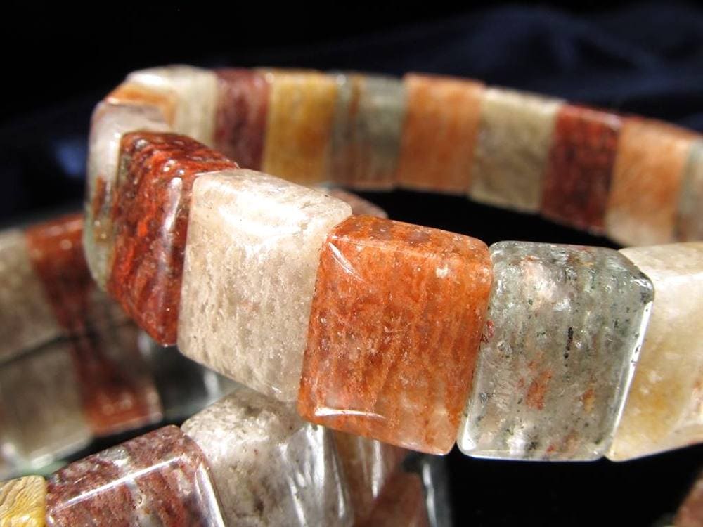 ガーデンクォーツ バングルブレスレット 庭園水晶 パワーストーン 天然石