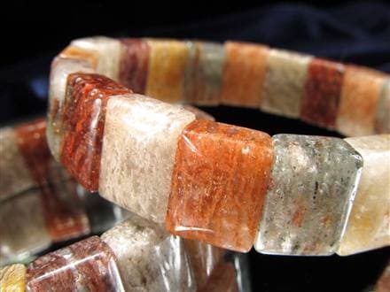 ガーデンクォーツ バングルブレスレット 庭園水晶 パワーストーン 天然石