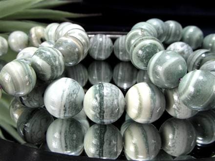 アゲート グリーンレース ブレスレット 瑪瑙 天然石 パワーストーン