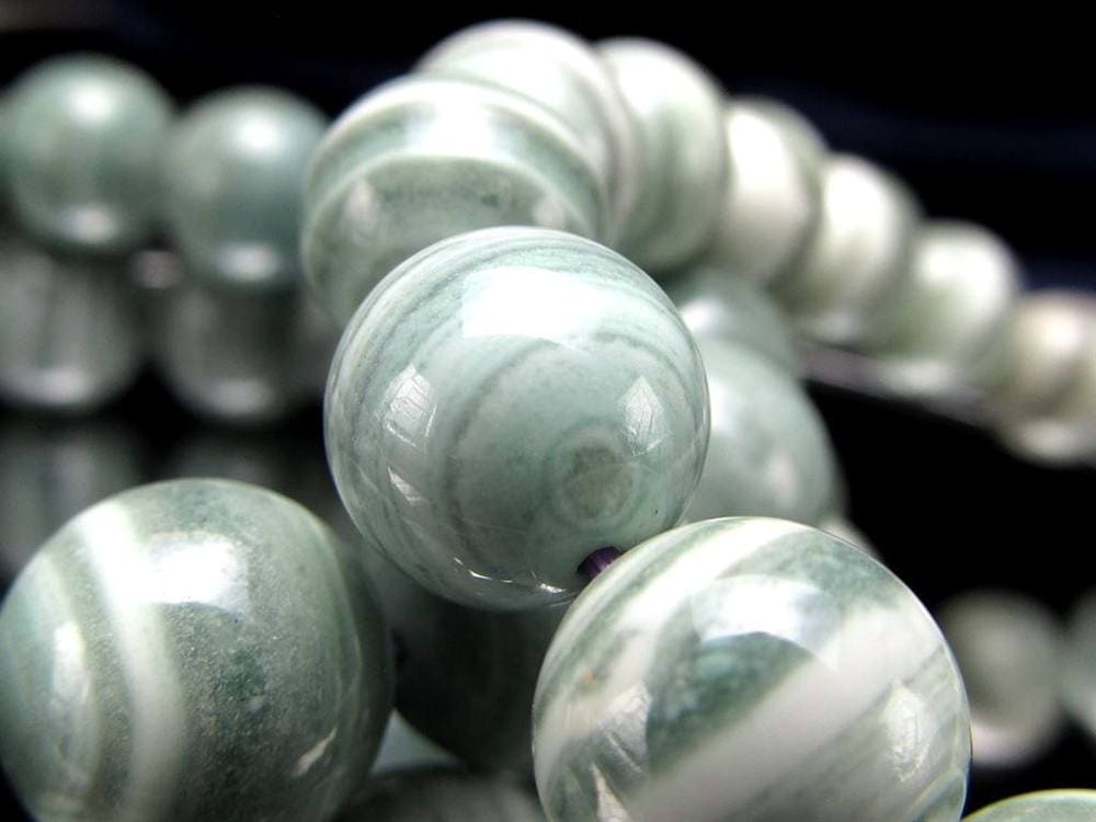 アゲート グリーンレース ブレスレット 瑪瑙 天然石 パワーストーン