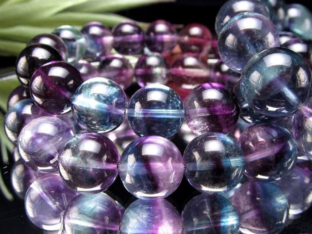 フローライト ブレスレット マルチカラーフローライト ファントムフローライト 蛍石