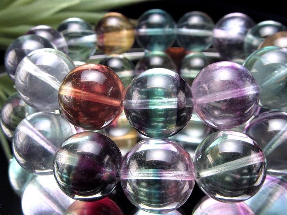 フローライト ブレスレット マルチカラーフローライト ファントムフローライト 蛍石